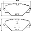 Brake Pad Set Rear 615123482